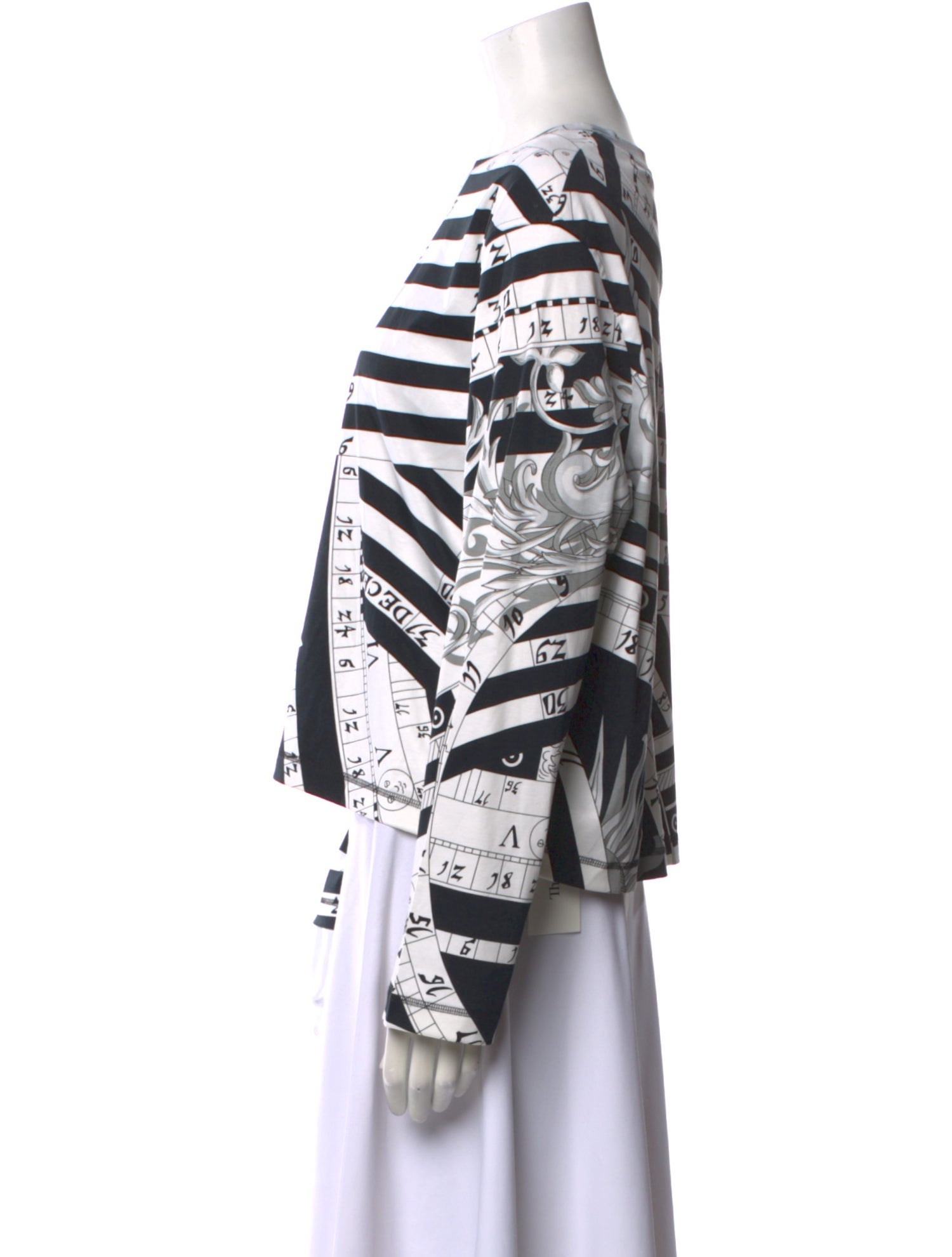 Hermès Printed Bateau Neckline Sweatshirt